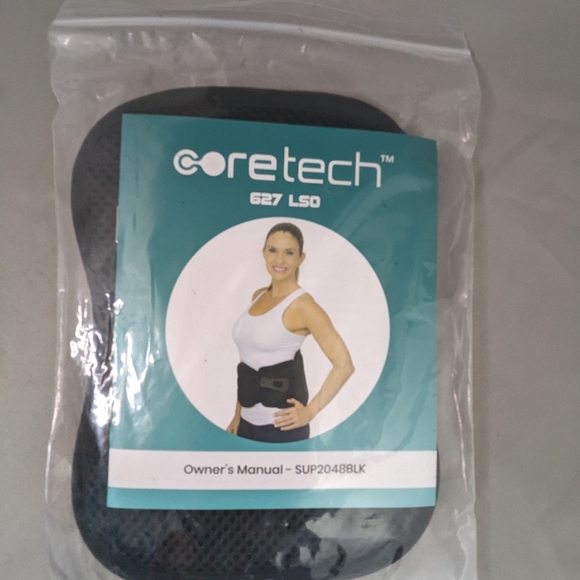 Coretech Lumbar Back Brace SUP2048BLK 627 LSO Hcpcs L0627 L0642 New Sealed - Picture 9 of 14